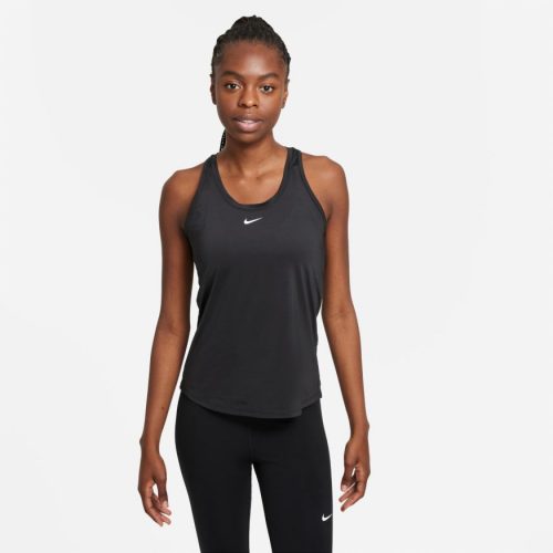 NIKE WOMENS DRI-FIT ONE SLIM TANK BLACK/WHITE