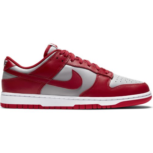 NIKE DUNK LOW RETRO MEDIUM GREY/VARSITY RED-WHITE