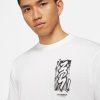 JORDAN ZION DRI-FIT SS TEE WHITE/BLACK