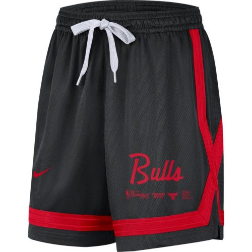 NIKE CHICAGO BULLS WOMENS DRI FIT TEAM SHORT BLACK/UNIVERSITY RED