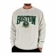 NIKE BOSTON CELTICS COURTSIDE 75TH FLEECE CREW BIRCH HEATHER/WHITE/CLOVER