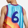 NIKE LEBRON JAMES X SPACE JAM 2 DRI-FIT TUNE SQUAD JERSEY LT BLUE FURY/CONCORD/UNIVERSITY GOLD