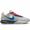 NIKE LEBRON 20 Light Silver/Lemon Chiffon/Safety Orange/Hyper Royal