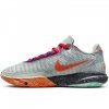 NIKE LEBRON 20 Light Silver/Lemon Chiffon/Safety Orange/Hyper Royal