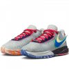 NIKE LEBRON 20 Light Silver/Lemon Chiffon/Safety Orange/Hyper Royal