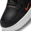 NIKE AIR FORCE 1 LV8 BLACK/SMOKE GREY-TOTAL ORANGE-WHITE