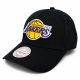 Mitchell & Ness TEAM LOGO LOW PRO STRAPBACK NBA LOS ANGELES LAKERS BLACK