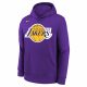 NIKE X NBA LOS ANGELES LAKERS BOYS NK FLC PO ESSNTL HOODIE FIELD PURPLE