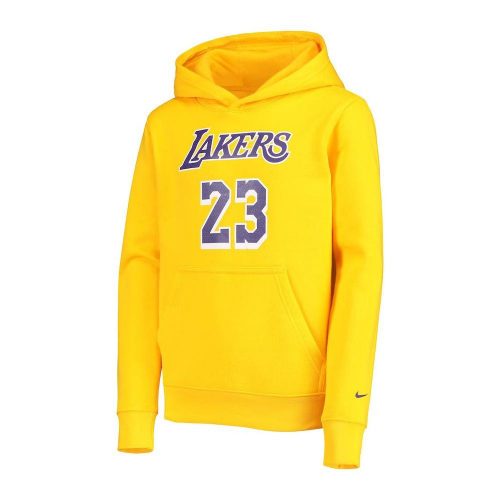 NIKE NBA LOS ANGELES LAKERS LEBRON JAMES NK CLUB LEECE ICON NN AMARILLO XL