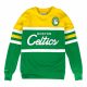 MITCHELL & NESS BOSTON CELTICS NBA HEAD COACH CREW SWEATSHIRT YELLOW/GREEN