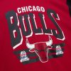 MITCHELL & NESS CHICAGO BULLS NBA ALL OVER CREW 3.0 SCARLET