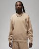 JORDAN ESSENTIALS FLEECE CREW BEIGE/WHITE XL