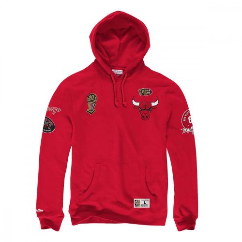 MITCHELL & NESS CHICAGO BULLS CHAMP CITY HOODY SCARLET