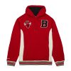 MITCHELL & NESS CHICAGO BULLS NBA TEAM LEGACY FRENCH TERRY HOODIE SCARLET L