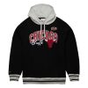 MITCHELL & NESS Premium Fleece Hoodie Vintage Logo Chicago Bulls Black 3XL