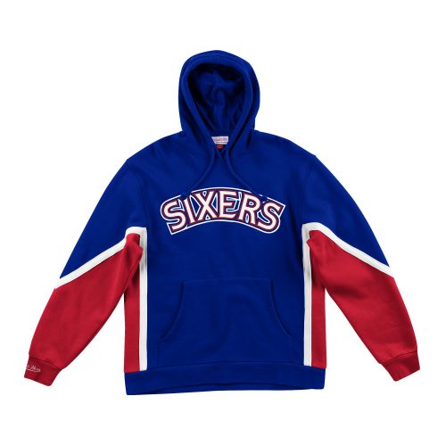 MITCHELL & NESS NBA PHILADELPHIA 76ERS FINAL SECONDS HOODY ROYAL