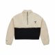 MITCHELL & NESS CHICAGO BULLS NBA W COZYFIELD HALF ZIP PULLOVER CREAM S