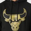 MITCHELL & NESS CHICAGO BULLS Mens Hooded Short Sleeve Black