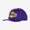 MITCHELL & NESS NBA LOS ANGELES LAKERS TEAM GROUND 2.0 STRETCH SNAPBACK PURPLE