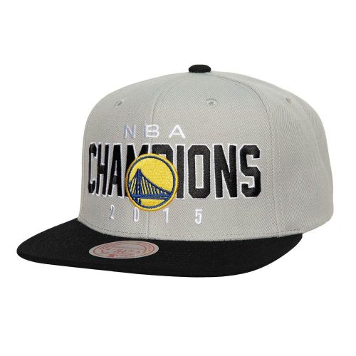 MITCHELL & NESS NBA GOLDEN STATE WARRIORS CHAMPS SNAPBACK HWC GREY/BLACK