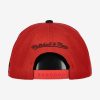 MITCHELL & NESS CHICAGO BULLS Mens High Crown Structured Snapback Red / Black / BLK