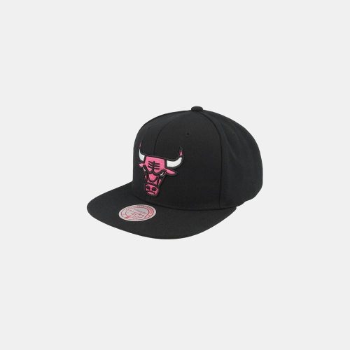 MITCHELL & NESS NBA CHICAGO BULLS NEON TROPICAL SNAPBACK BLACK