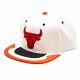 MITCHELL & NESS CHICAGO BULLS NBA DAY 4 SNAPBACK WHITE/RED ONE