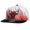 MITCHELL & NESS CHICAGO BULLS NBA HOT FIRE SNAPBACK WHITE ONE