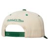 Mitchell & Ness NBA Retro Type Pro Snapback Boston Celtics Off White ONE