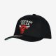 MITCHELL & NESS CHICAGO BULLS Mens 6 Panel High Crown Structured Snapback Black