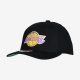 MITCHELL & NESS LOS ANGELES LAKERS Mens 6 Panel High Crown Structured Snapback Black