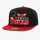 Mitchell & Ness NBA Text Stack 1 Snapback - Chicago Bulls Black