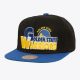 Mitchell & Ness NBA Text Stack 1 Snapback - Golden State Warriors Black