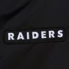 Mitchell & Ness NFL Team Leader Satin Bomber Vintage Logo Oakland Raiders Black XL