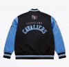 Mitchell & Ness NBA Primetime Heavyweight Satin Jacket Vintage Logo Cleveland Cavaliers Black L