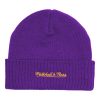 MITCHELL & NESS LOS ANGELES LAKERS FANDOM KNIT BEANIE HWC PURPLE