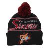 MITCHELL & NESS PHILADELPHIA 76ERS SCRIPT POM BEANIE HWC Knit Pom - Cuff Black