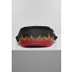 MISTER TEE FLAME PRINT LEATHER IMITATION HIP BAG BLACK/RED