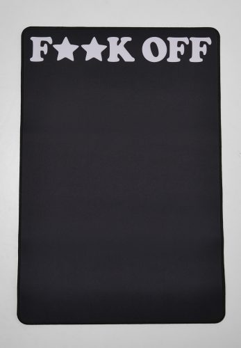 MISTER TEE FUCK OFF DESK PAD BLACK/WHITE