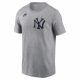 NIKE MLB COOPERSTOWN WORDMARK COTTON TEE NEW YORK YANKEES DARK GREY HEATHER XXL