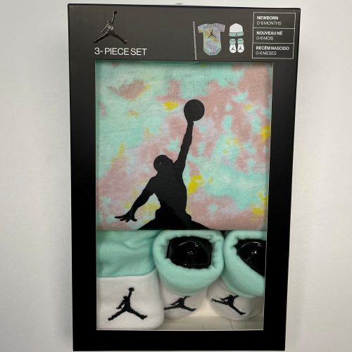 JORDAN SPORT DNA SEASONAL AOP BODYSUIT+HAT+BOOTIE MINT FOAM