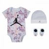 JORDAN SPORT DNA SEASONAL AOP BODYSUIT+HAT+BOOTIE FOOTBALL GREY