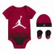 JORDAN BODYSUIT+HAT+BOOTIE GYM RED