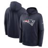 Nike Club Fleece Pullover Hoodie - NFL New England Patriots College Navy L