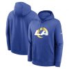 Nike Club Fleece Pullover Hoodie - NFL Los Angeles Rams Game Royal 3XL