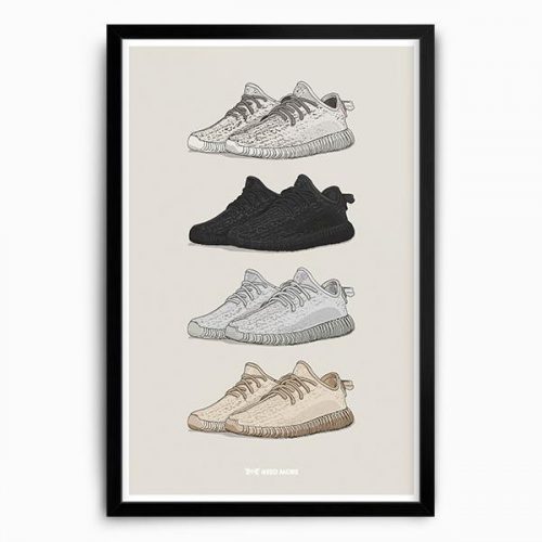 Need More Adidas Yeezy Boost 350 Selection Art Print 400 x 600 mm