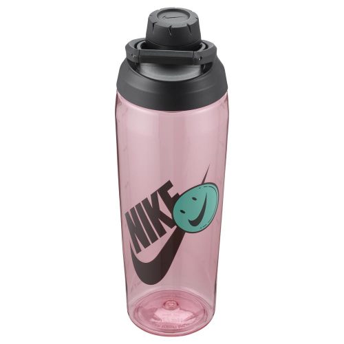 NIKE TR HYPERCHARGE CHUG BOTTLE 24 OZ GRAPHIC PINK SALT/BLACK/BLACK