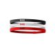 NIKE ELASTIC HEADBANDS 2.0 3PK BLACK/WHITE/UNIVERSITY RED