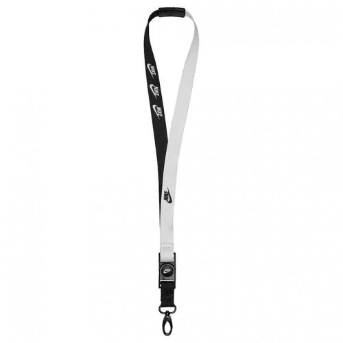 NIKE PREMIUM LANYARD PRINTED PRINTED BLACK/WHITE