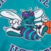 MITCHELL & NESS Charlotte Hornets Mens Jacket - Button Front Teal